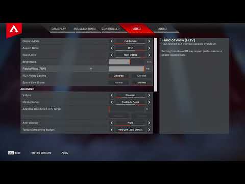 BEST APEX LEGENDS SETTINGS SEASON 12 FULL GUIDE