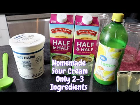 Delicious Homemade Sour Cream | Only 2 Ingredients