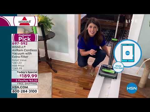 BISSELL AirRam Cordless Vacuum with Extra Filter