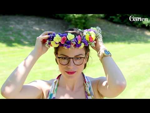 Romantischer Blumenkranz für die Haare: Schritt-für-Schritt-Anleitung