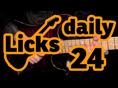 Guitar licks 24 - G minor lick with backing track