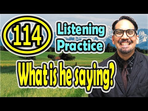 What is he saying?(114) (Listening Practice) [ ForB English Lesson ]