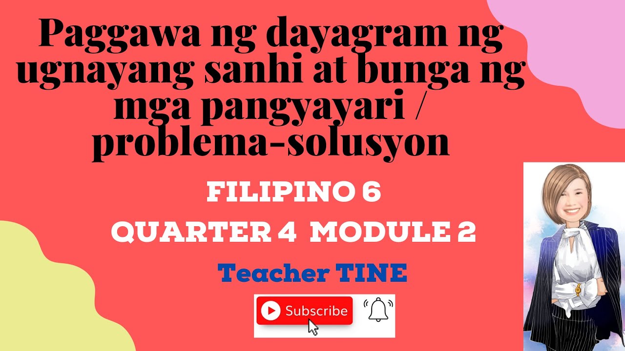 Paggawa ng Dayagram-Sanhi at Bunga ng mga Pangyayari/Problema-Solusyon-FILIPINO 6 QUARTER 4 Module 2