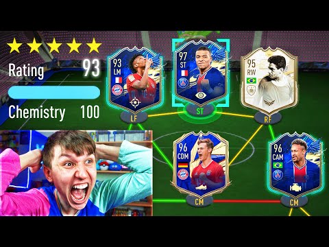 TOTS NEYMAR + 97 MBAPPE IN 193 FUT DRAFT!! (FIFA 21)