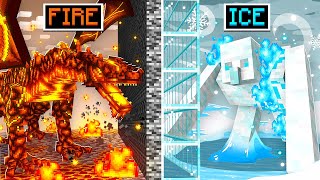 I Cheated in a FIRE VS ICE MOB BATTLE Competition!
