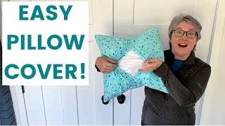 Easy Pillow Cover | One Piece Of Fabric!