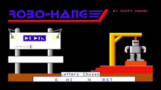 Robo Hang for the TRS-80 CoCo