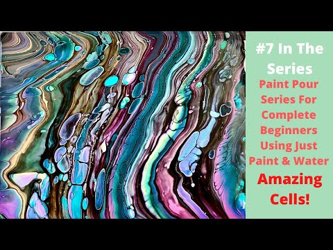 (#99)  How To Get Cells With No Silicone - Paint Pouring For Complete Beginners - #7 In The Series