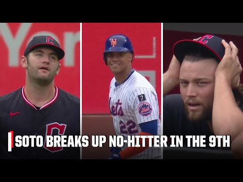 Juan Soto breaks up NO-HITTER in the 9TH INNING with solo home run 🤯 | ESPN MLB