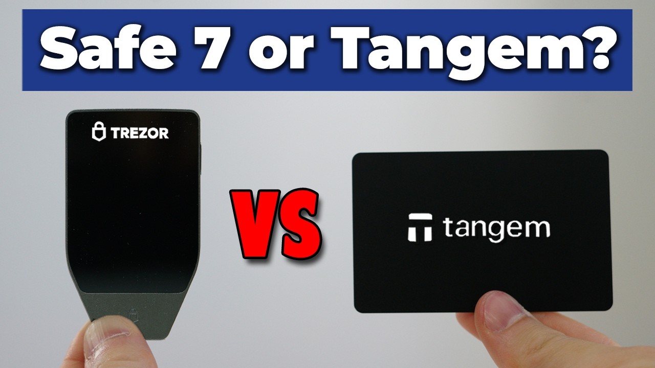 Tangem vs Trezor Safe 7 — Which Hardware Wallet Should You Buy?