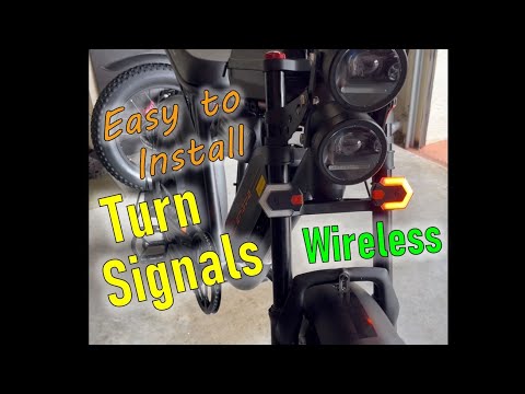 $44 eBike Turn Signals -  Front & Rear Blinkers - Engwe M20