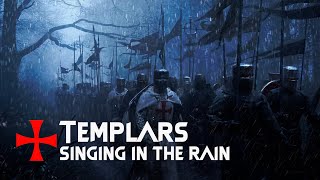 Templars singing in the rain - Salve Regina, Crucem Sanctam Subiit, Benedicat nos Deus