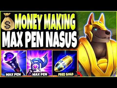 NEW OP Money Making Season 12 FIRST STRIKE Max Pen Nasus Build 🔥 LoL Nasus Preseason 2022 Gameplay
