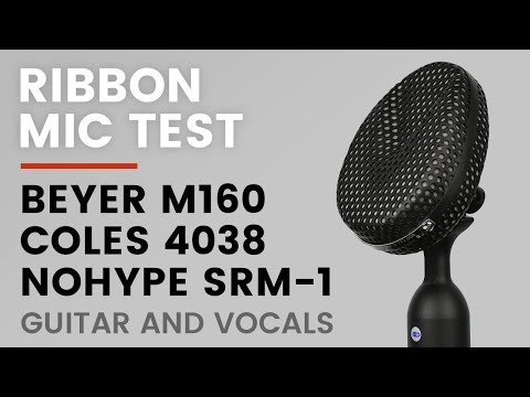 Test #2 Coles 4038, Beyerdynamic M 160, NoHype Audio SRM-1(stereo) Ribbon Microphone Comparison