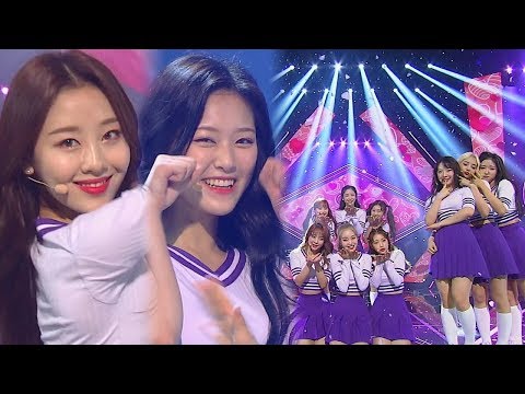 "ADORABLE" LOONA (girl of the month) - Hi High @ popular song Inkigayo 20180916