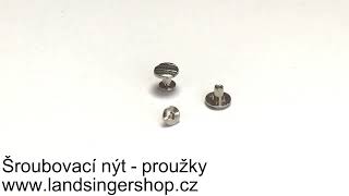 Zdobený šroubovací nýt - proužky