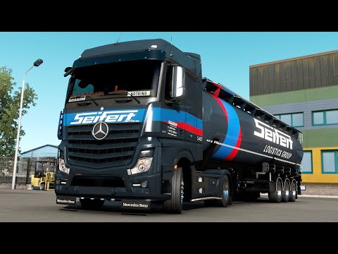 ETS2 1.38 Open Beta Mercedes Actros MPIV Dresden - Aalborg