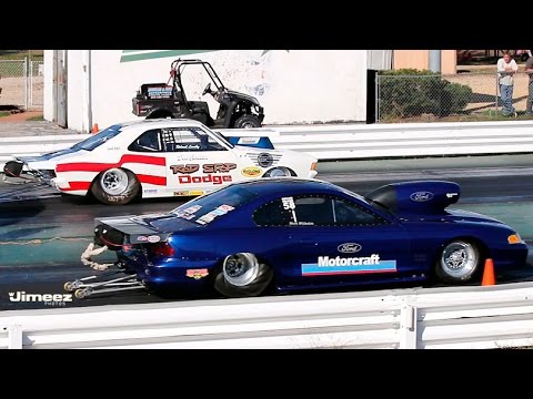 OUTLAW NOSTALGIA PRO STOCK '72 DODGE COLT~'94 BOSS 429 HEMI MUSTANG