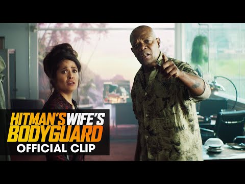 Thumbnail of the video: The Hitman’s Wife’s Bodyguard (2021 Movie) Official Clip “Get Me Anyone But Michael Bryce”