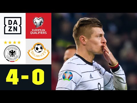 Kroos zaubert Deutschland zur EM: Deutschland - Weißrussland 4:0 | EM-Quali | DAZN Highlights