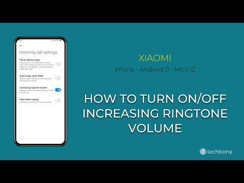 How to Turn On/Off Increasing ringtone volume - Xiaomi [Android 11 - MIUI 12]