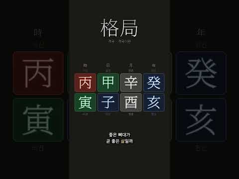 사주에도 뼈대가 있다, 격국(格局)