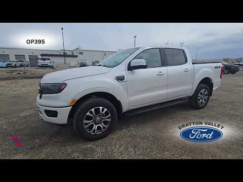 2020 Ford Ranger LARIAT 4WD SuperCrew 5' Box in White for sale at Drayton Valley Ford in Drayton Valley, AB
