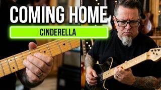How to play COMING HOME by CINDERELLA Guitar Lesson + Tabs