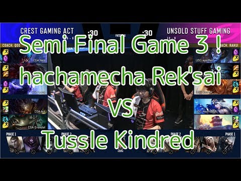 CGA(Nap オーン) VS USG(Tussle キンドレッド) - LJL 2019 Spring Semi Final Game 3