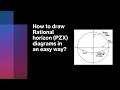 How To Draw Rational Horizon Diagrams PZX Triangle In An Easy Way