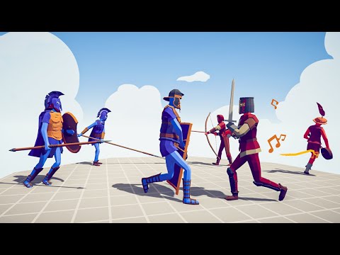 ANCIENT TEAM vs MEDIEVAL TEAM - Totally Accurate Battle Simulator TABS