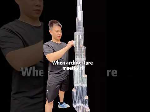 Dubai landmark Burj Khalifa architectural model #miniaturemodel #art #architecture #landmark