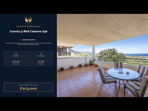 Luxury 3-Bed Apartment with Panoramic Sea & Golf Views in Casares - Video