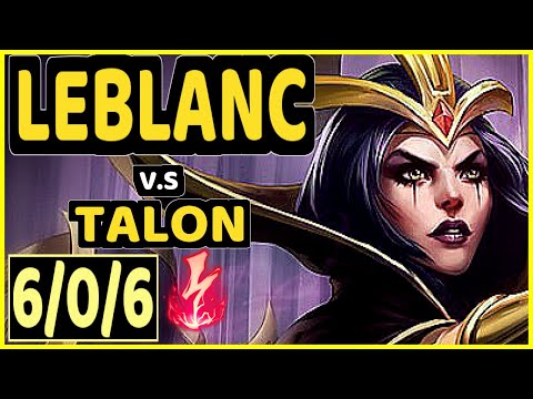 XERO (LEBLANC) vs TALON - 6/0/6 KDA MID CHALLENGER GAMEPLAY - BR