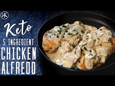 5 Ingredient Keto Chicken Alfredo