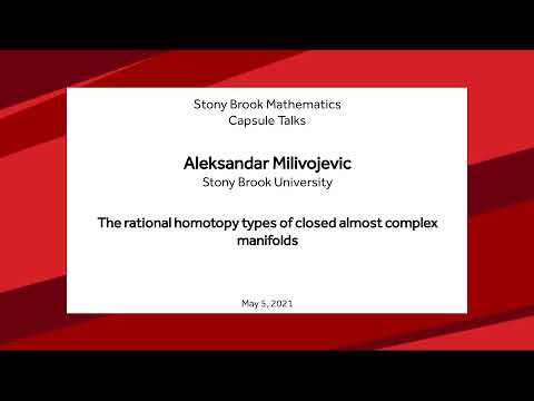 The rational homotopy types of closed almost complex manifolds - Aleksandar Milivojevic