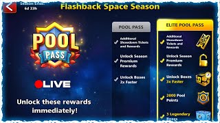 Live 8 Ball Pool - New Flash Back Season | New Premium Pool Pass Cue Level Max | Lokesh 8 ball pool