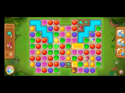 Gardenscapes level 2450 (Hard Level)