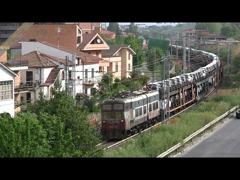E.655.202 con merci di Lancia Y a Monterotondo - E.655.202 with freight of Lancia Y in Monterotondo