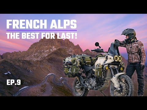 SUNSET MAGIC on Col du Galibier - the best for last FRENCH ALPS SOLO motorcycle trip (S3-EP9)