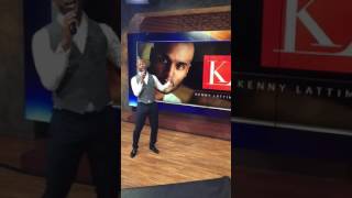 Kenny lattimore live singing new Christmas song