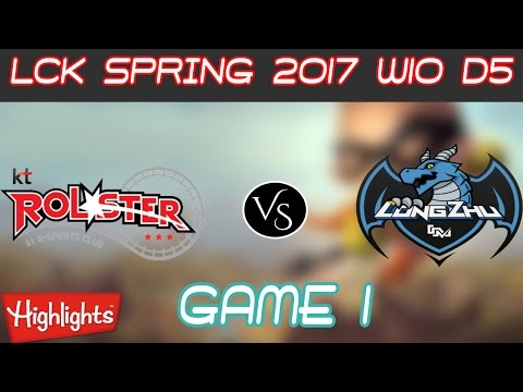 [2017-04-02] KT vs LZ | Game 1 | # Highlight | LCK SPRING 2017