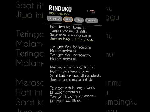 Rinduku d’paspor #liriklagu #fyp #lirik