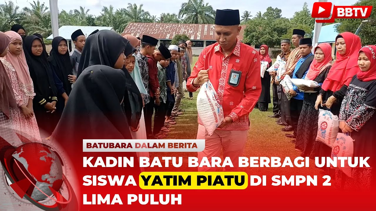 KADIN BATU BARA BERBAGI UNTUK SISWA YATIM PIATU DI SMPN 2 LIMA PULUH