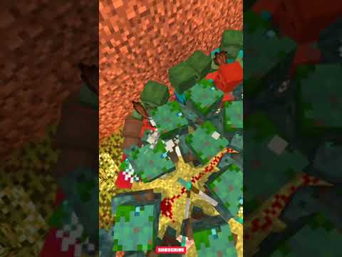 Minecraft 100 Drowned Vs 100 Zombie WhatsApp Status #Shorts #Status