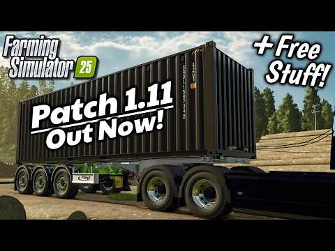 OUT NOW!! - Patch 1.11, Free Content Update, & More! (PS5, XBS, PC/Mac) | Farming Simulator 25