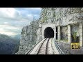 4K CABVIEW Bar Bijelo Polje 102 Tunnels 96 Bridges 1029m Altitude Change From Sea To Mountains