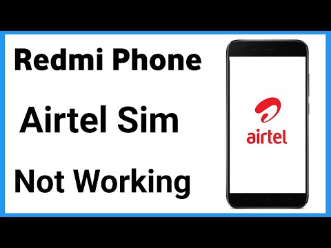 Airtel Sim Not Working In Redmi | Redmi Airtel Network Problem