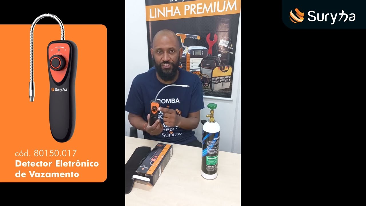 Como funciona o Detector de Vazamento Eletrônico para Refrigeração - Treinamento Suryha