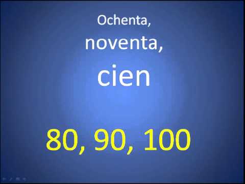 De diez en diez (Counting by 10s in Spanish)